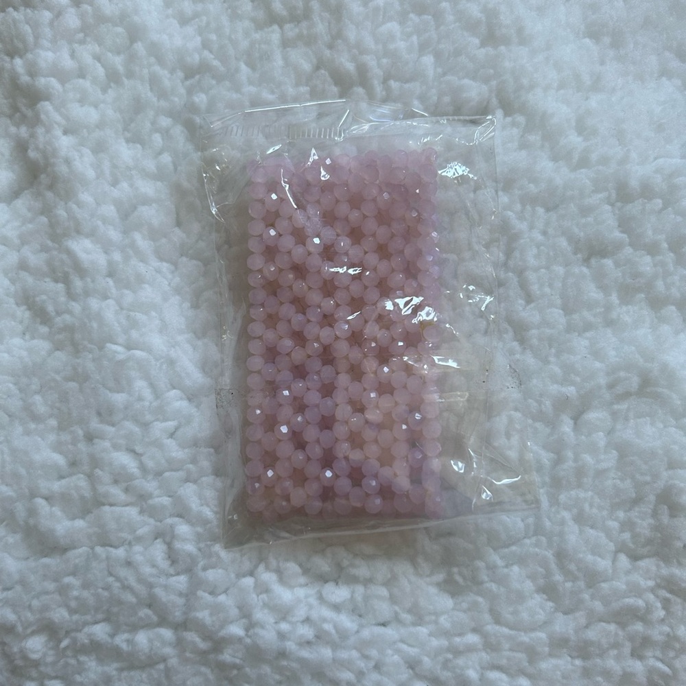 Pink bead bracelet